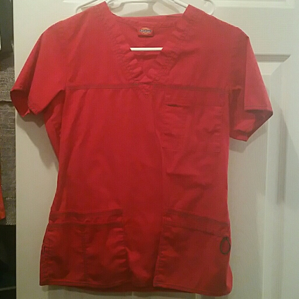 Red xxs scrub set Dickies